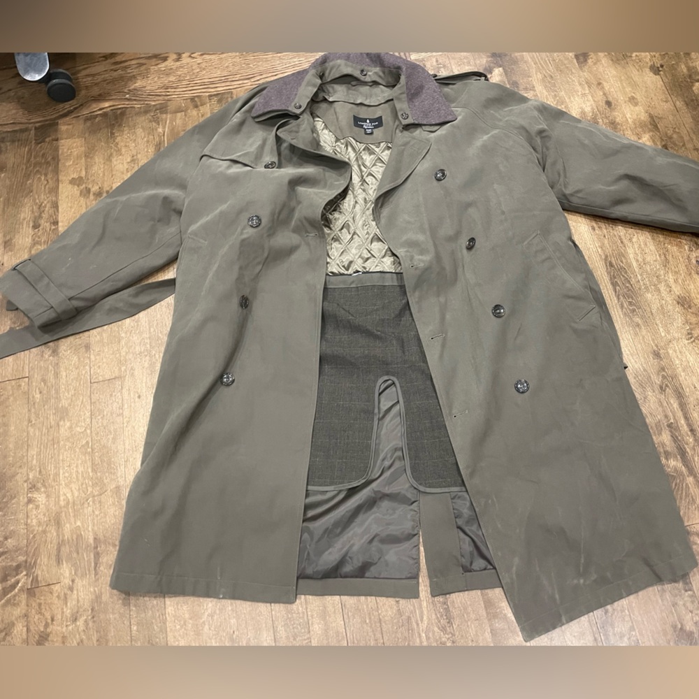 London Fog Forrest Green Men’s Trench Coat